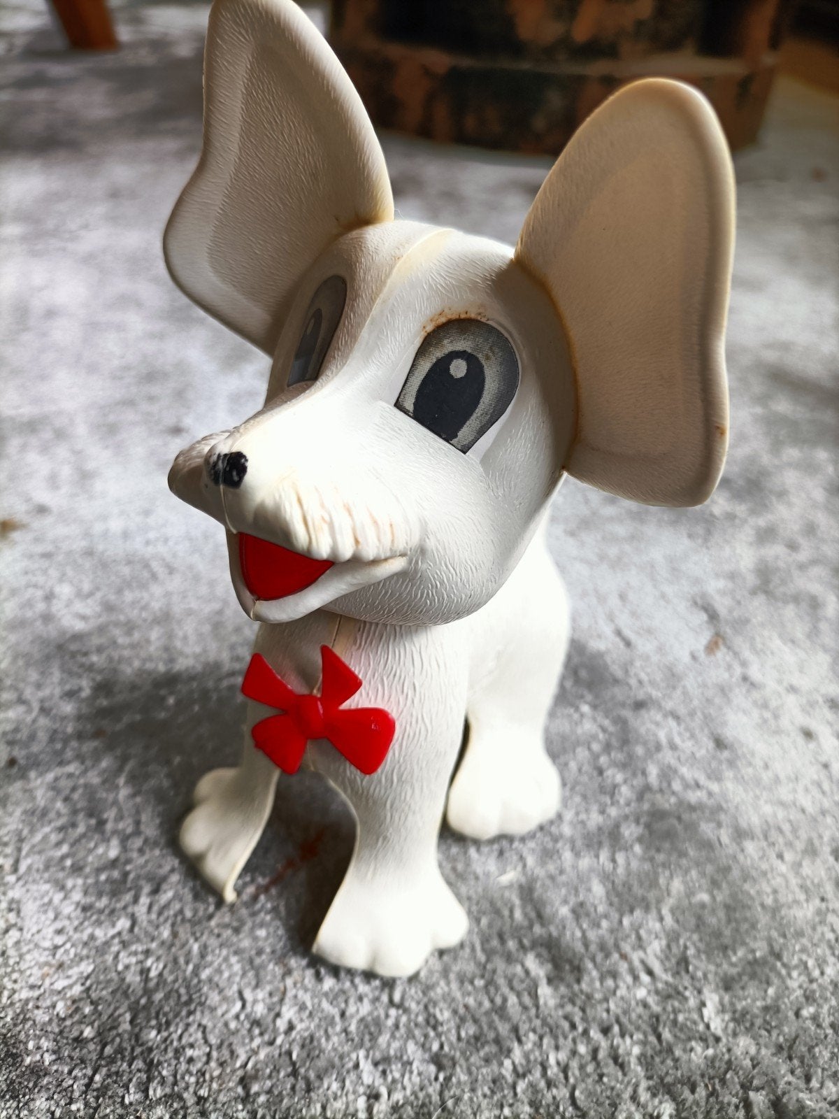 Antiek opwindhondje K"OHLER, GERMANY in doosje, werkend, Ophalen of Verzenden