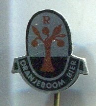 Oranjeboom bier blik speldje ( N_155), Verzamelen, Speldjes, Pins en Buttons, Verzenden, Zo goed als nieuw, Merk, Speldje of Pin