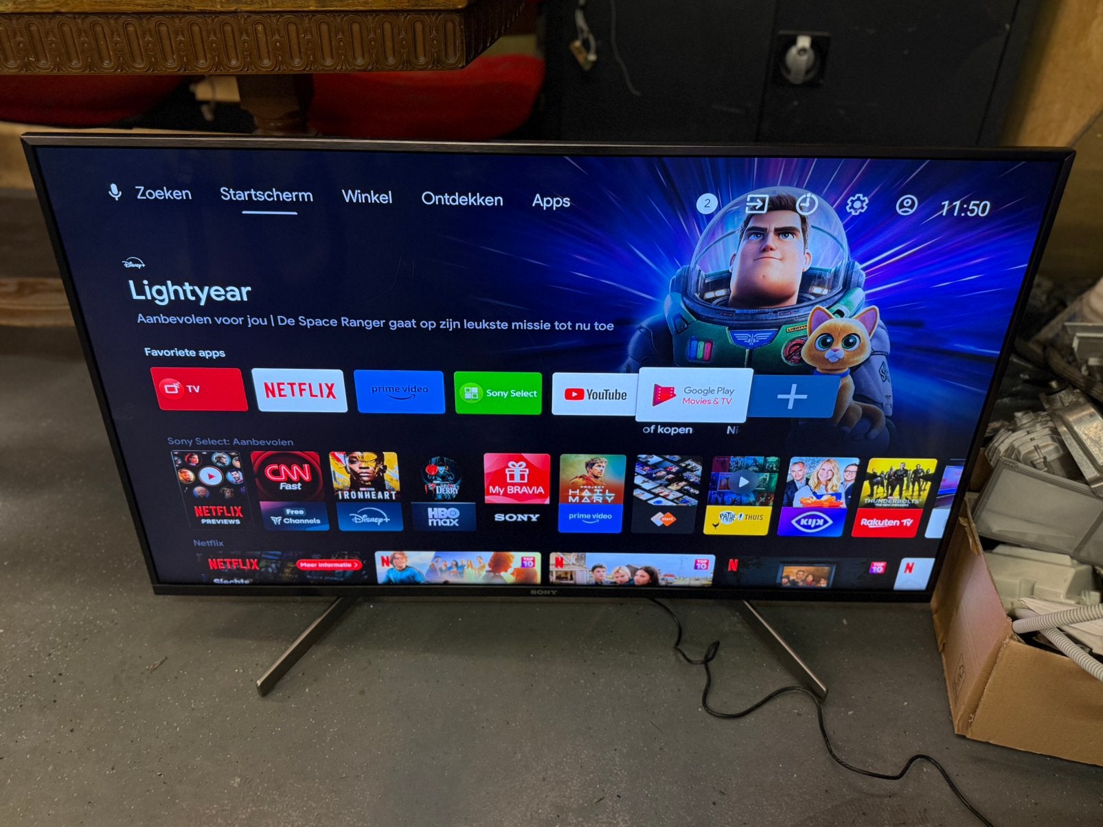 Sony Android Google Smarf Tv 43 Inch 4K 100HZ, Ophalen, Zo goed als nieuw, 100 Hz, Sony