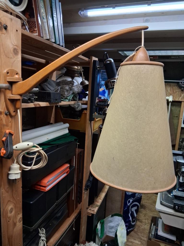 Scandinavische lamp, Ophalen of Verzenden, Gebruikt, Crème, Rond