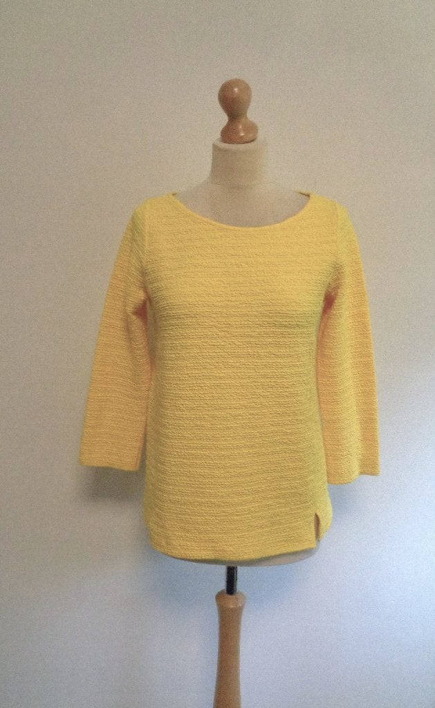 top Claudia Strater/katoen, Kleding | Dames, Verzenden, Geel, Zo goed als nieuw, Lange mouw
