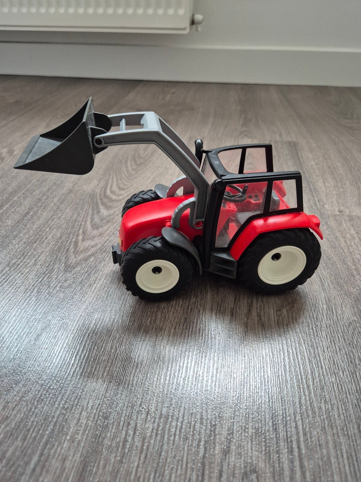 Playmobil Tractor met voorlader - Rood, Ophalen of Verzenden, Zo goed als nieuw