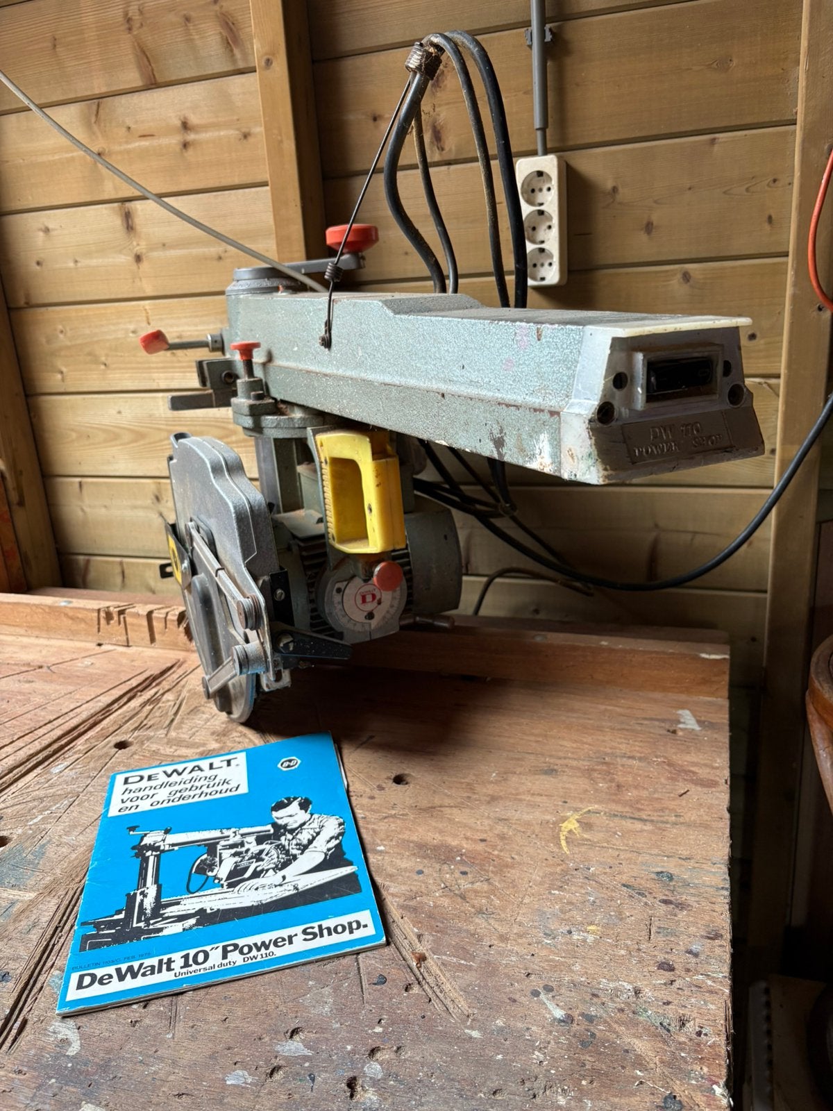 Radiaal Afkortzaag Dewalt DW110 Power Shop, Ophalen, Gebruikt, 70 mm of meer, Afkortzaag
