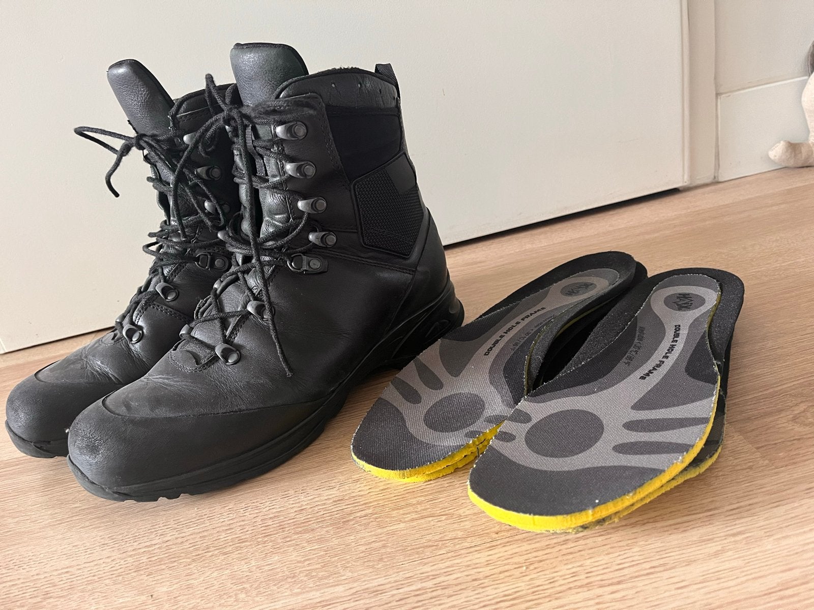 Haix werkschoenen maat 44 - Gedragen met gebruikerssporen, Ophalen of Verzenden, Gedragen, Zwart, Werkschoenen
