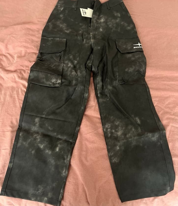 Project X Paris Zwarte Leren Heren Broek - Maat XL, Ophalen of Verzenden, Nieuw, Maat 56/58 (XL), Zwart