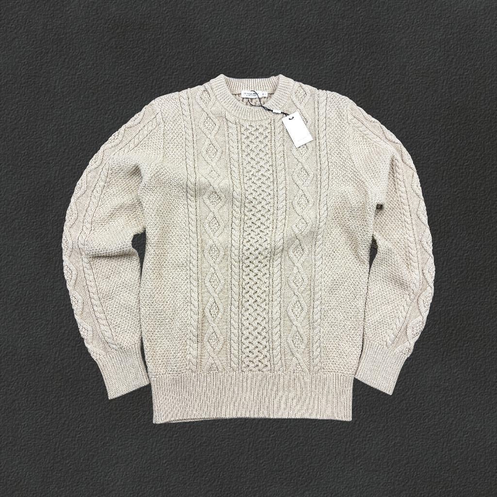 (1066) Beige Suitsupply gebreide trui - M - Nieuw met labels, Maat 48/50 (M), Beige, Nieuw, Ophalen of Verzenden