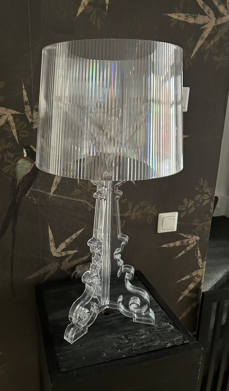 Kartell Bourgie Tafellamp - Transparant Design, Ophalen, Zo goed als nieuw, Kunststof, 50 tot 75 cm