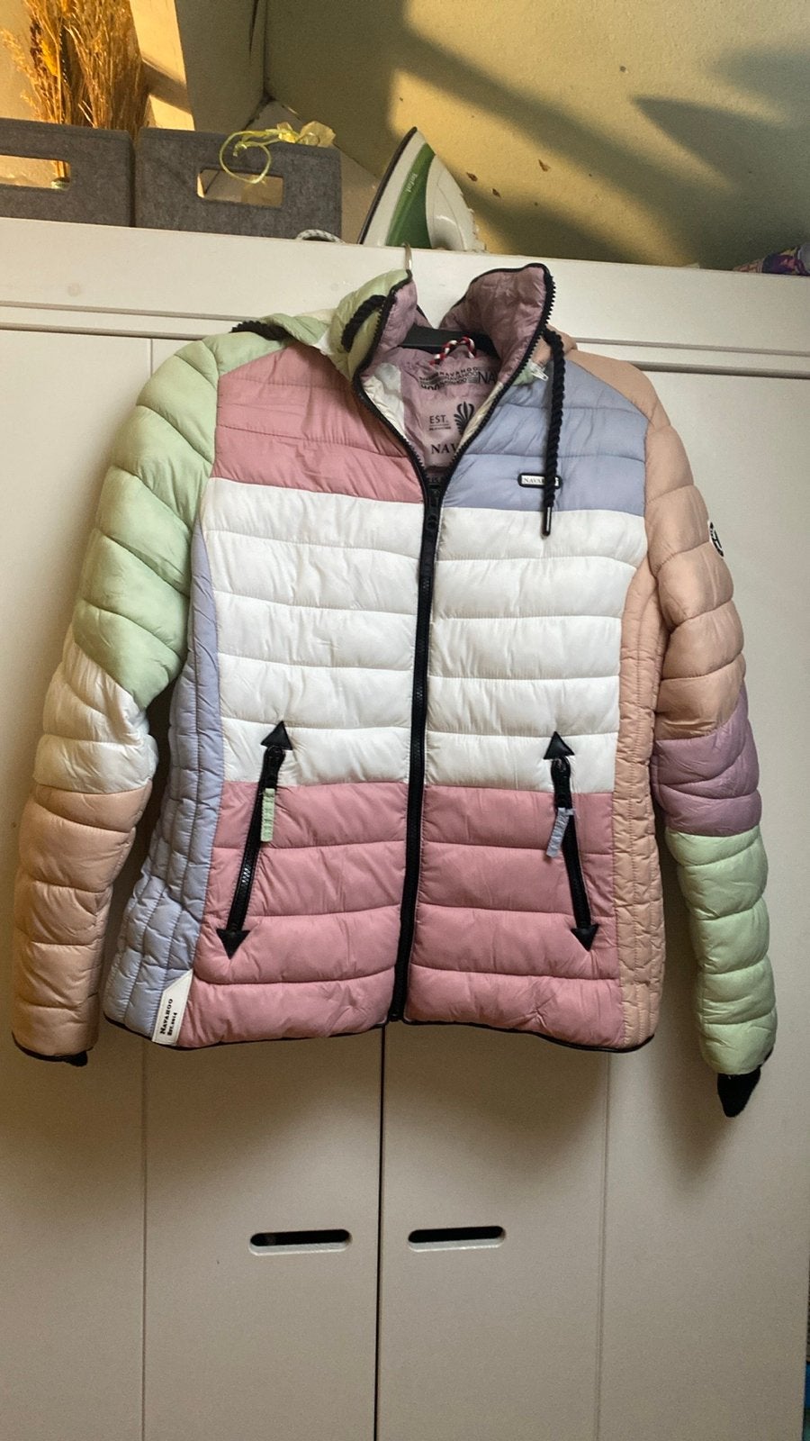 Navahoo Lulana Multikulti Jas - Multicolour Pastel L, Kleding | Dames, Jassen | Winter, Ophalen of Verzenden, Zo goed als nieuw