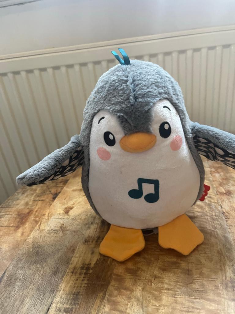 Fisher-Price Pinguïn Knuffel met Geluid, Ophalen, Zo goed als nieuw, Overige typen, Met geluid