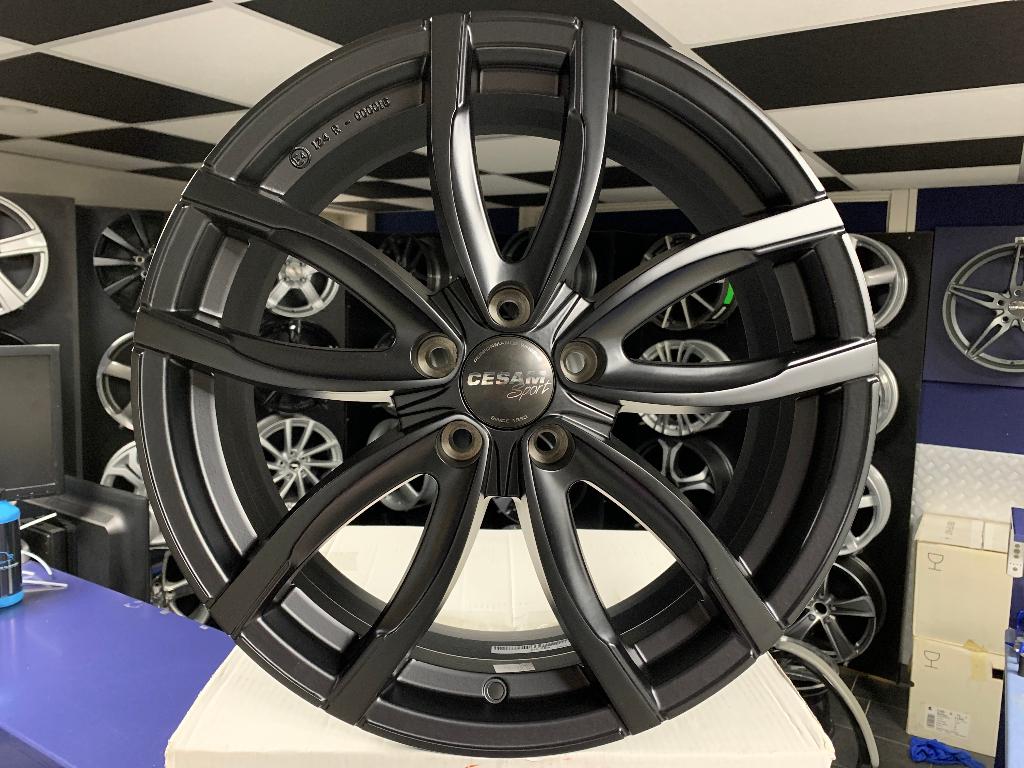 NIEUWE 19 inch 5x108 mat zwarte aluminium set wielen, Cesam, Distriboulevard 11 Moerdijk, Ophalen of Verzenden, Inter-tyre.nl