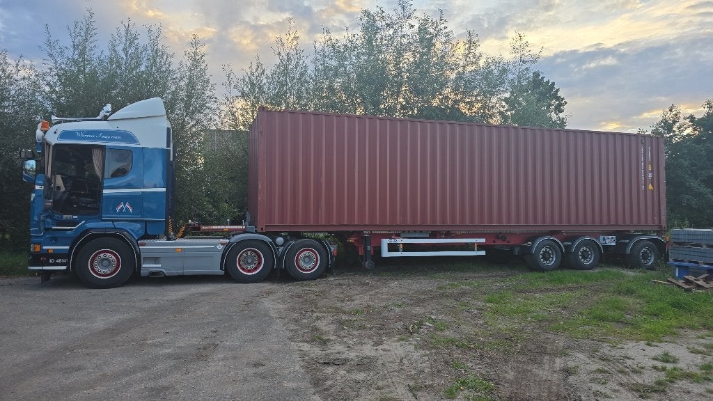 Van Hool containerchassis–2014–stuuras–20/2x20/40/45ft, Ophalen, Gebruikt