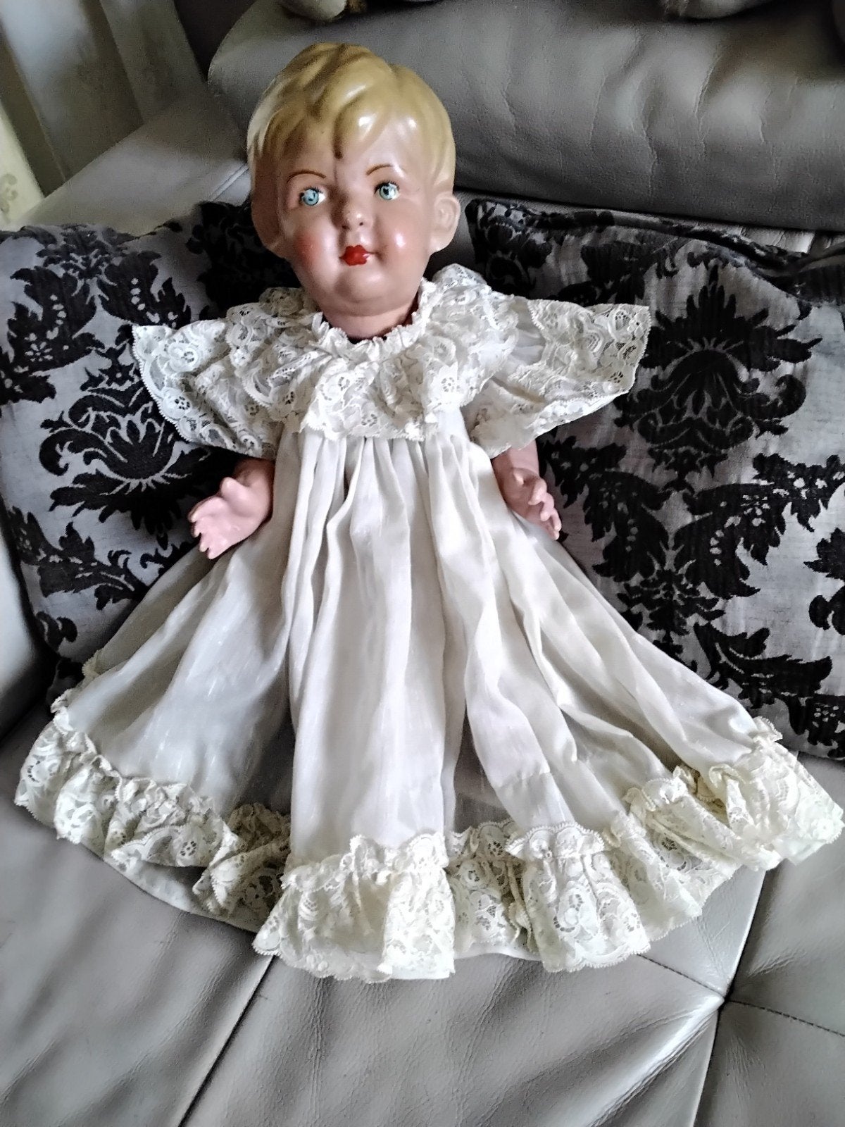 Antieke Wildebras pop - Vraagprijs €75, Verzamelen, Poppen, Ophalen, Gebruikt, Pop