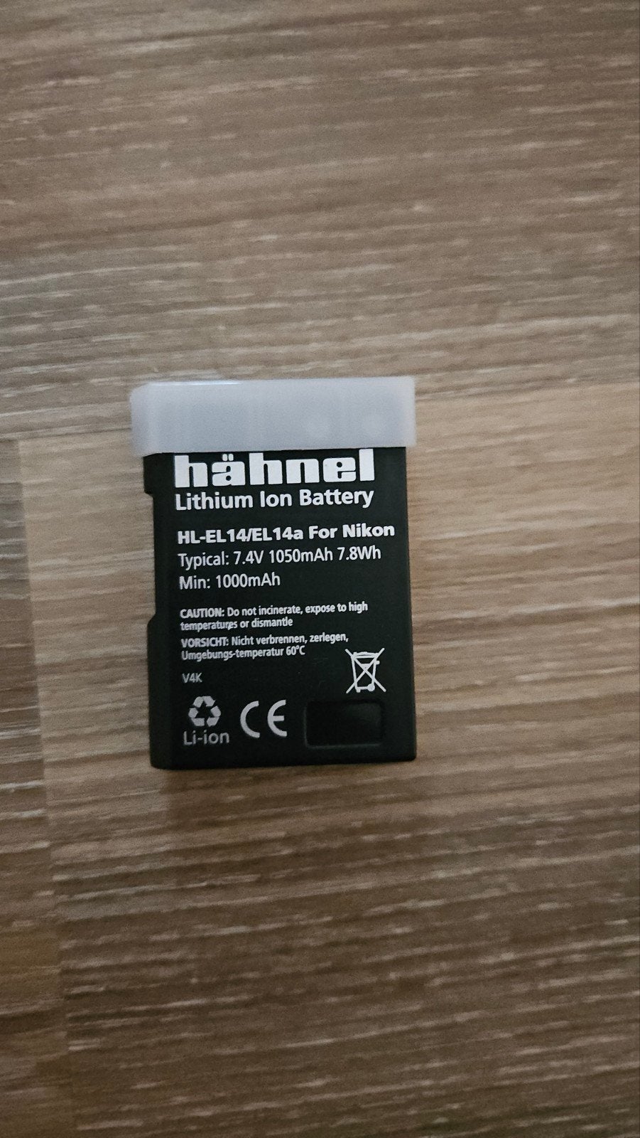 Hähnel accu HL-EL14/EL14a, Ophalen of Verzenden, Gebruikt
