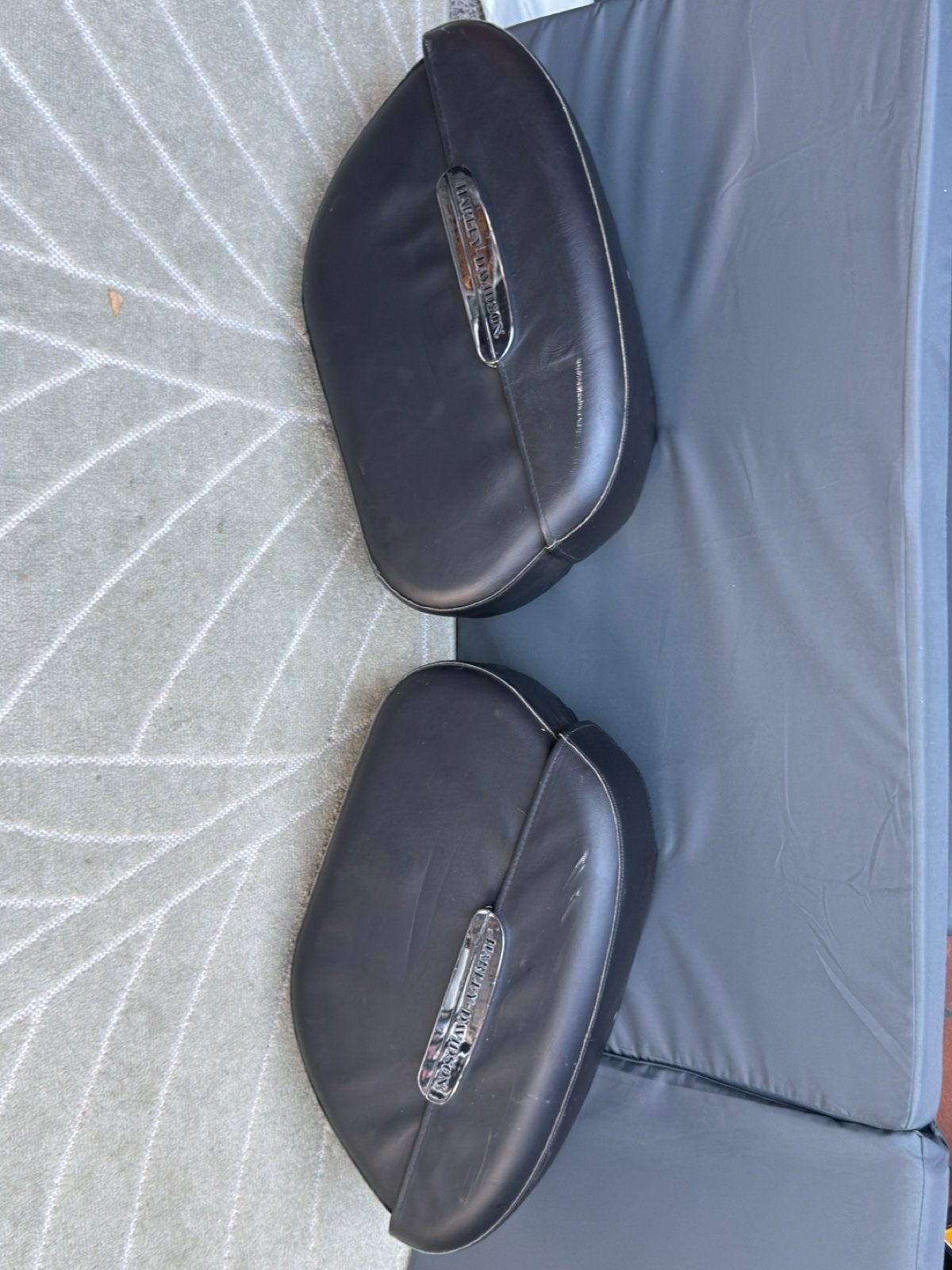 Harley-Davidson Dyna Fat Bob 2008 harde leren koffers met sl, Ophalen, Gebruikt