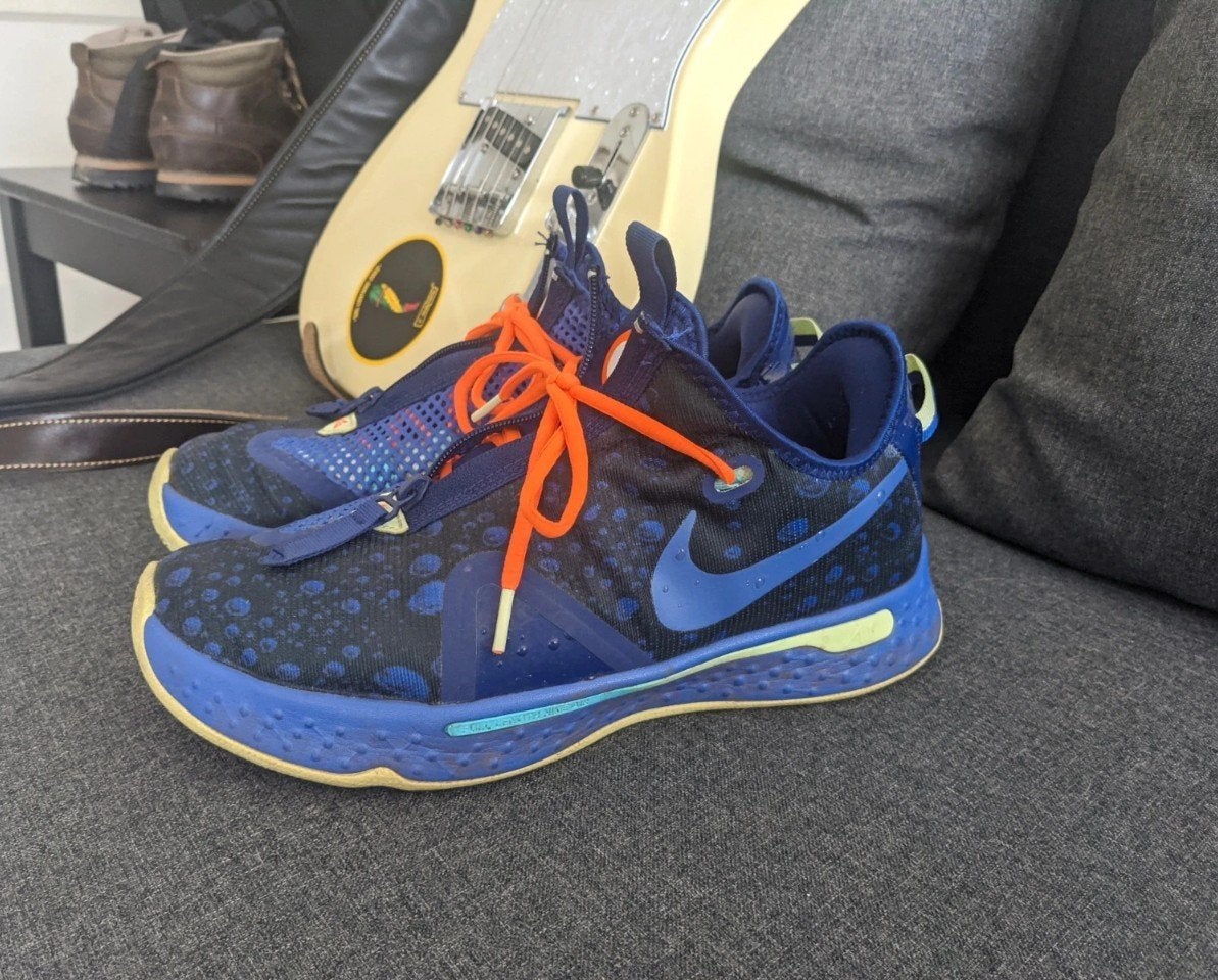 Nike PG 4 Basketbalschoenen - Maat 42.5, Blauw, Nike, Ophalen of Verzenden, Sneakers of Gympen