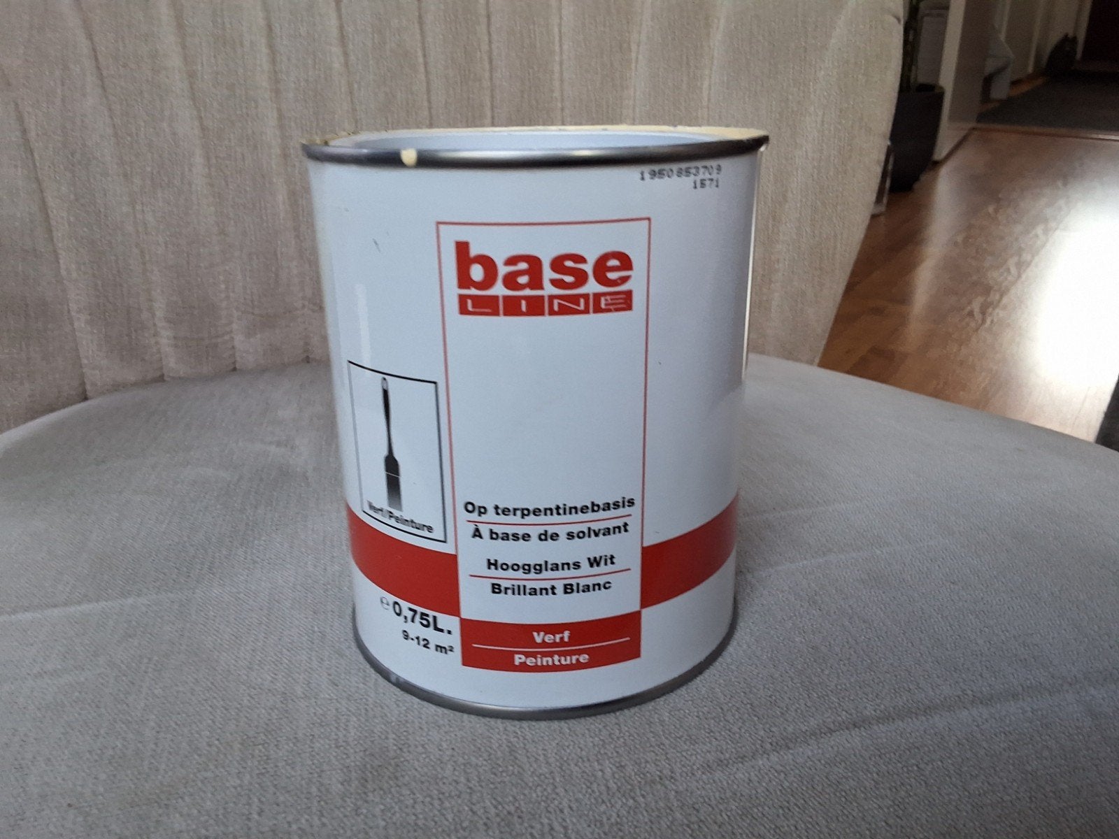 Grondverf en verf - Wit - 0,75L blikken, Ophalen, Nieuw, Wit