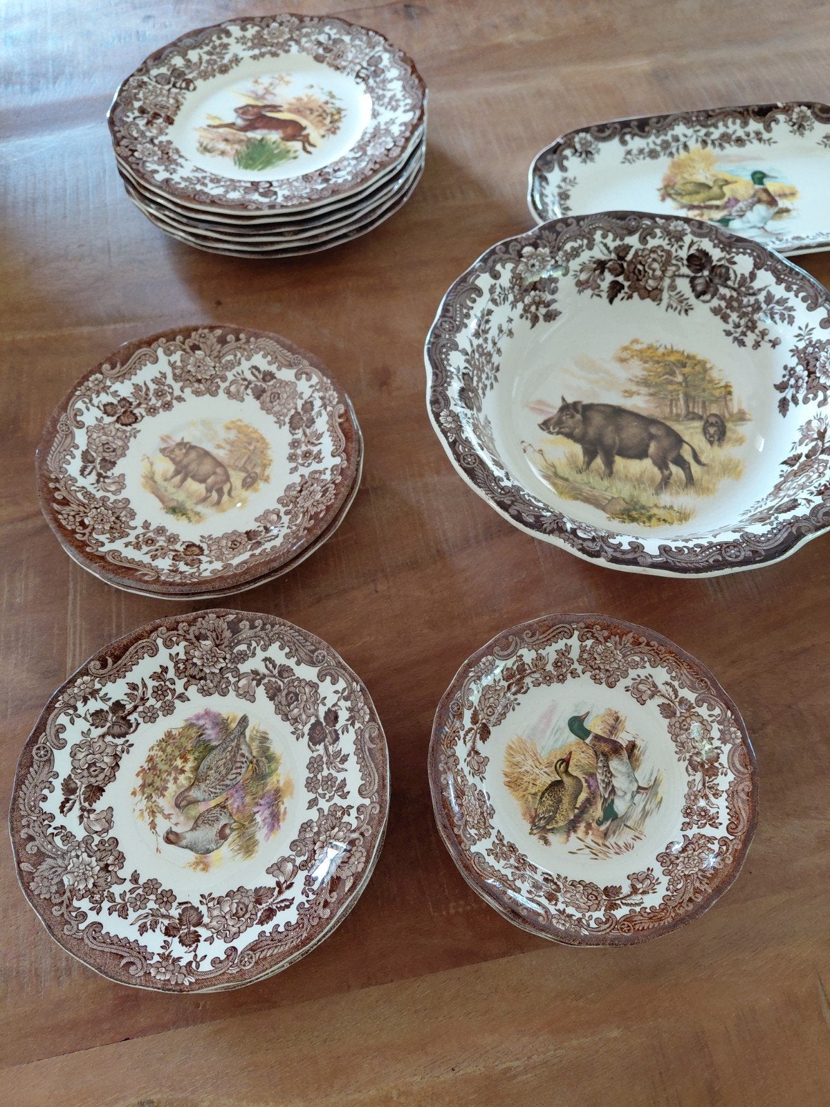 Palissy Game Series Servies - Vintage Wildpatroon, Ophalen, Gebruikt, Overige merken, Keramiek