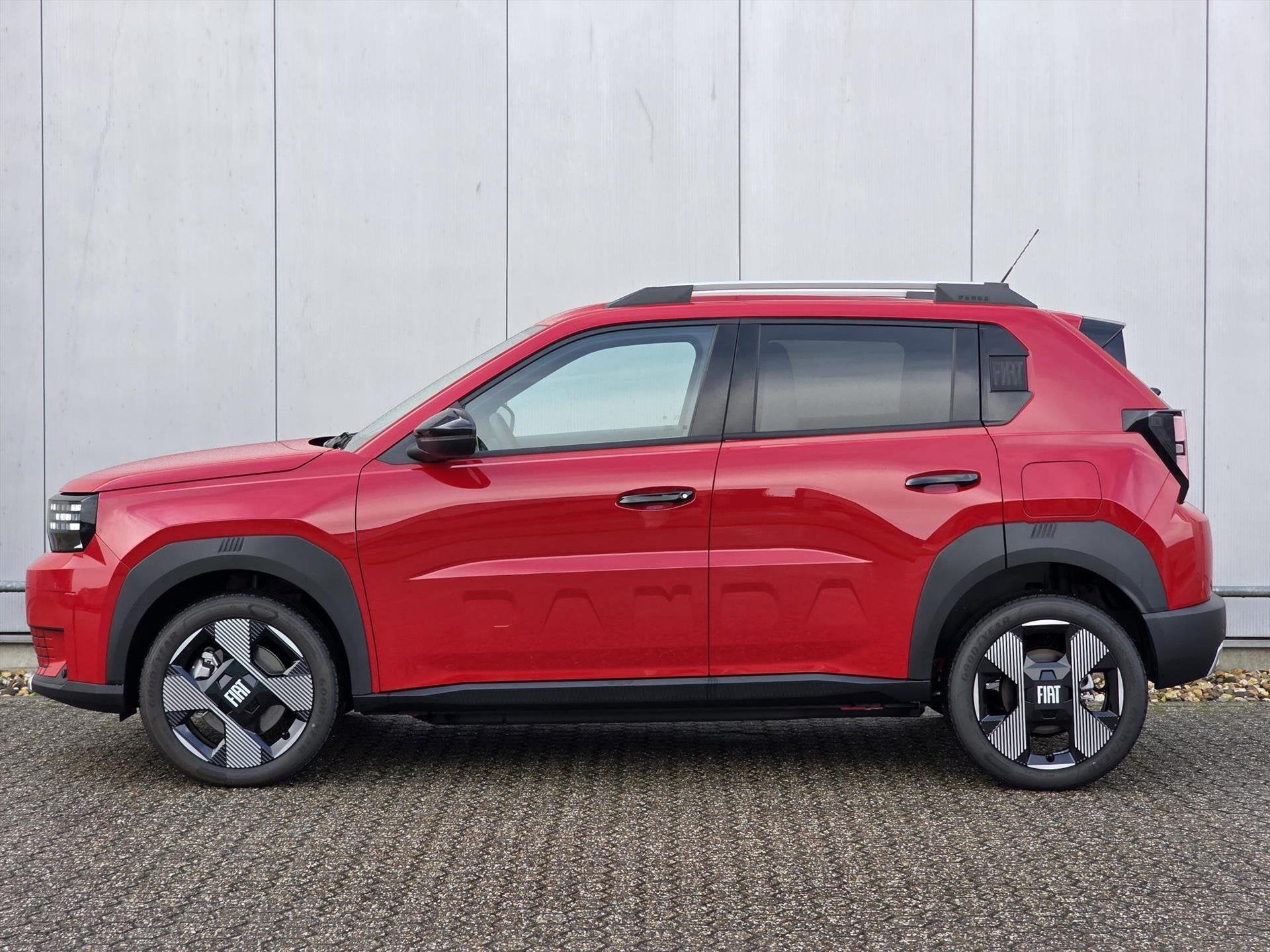 Fiat Grande Panda 44kWh 113pk La Prima | Navigatie | Stoel e, Stof, Zwart, Panda, Metallic lak