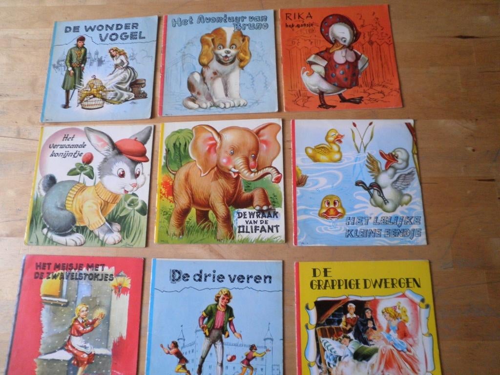 10 Oude Kinderboekjes - jaren '60, Verzamelen, Ophalen of Verzenden
