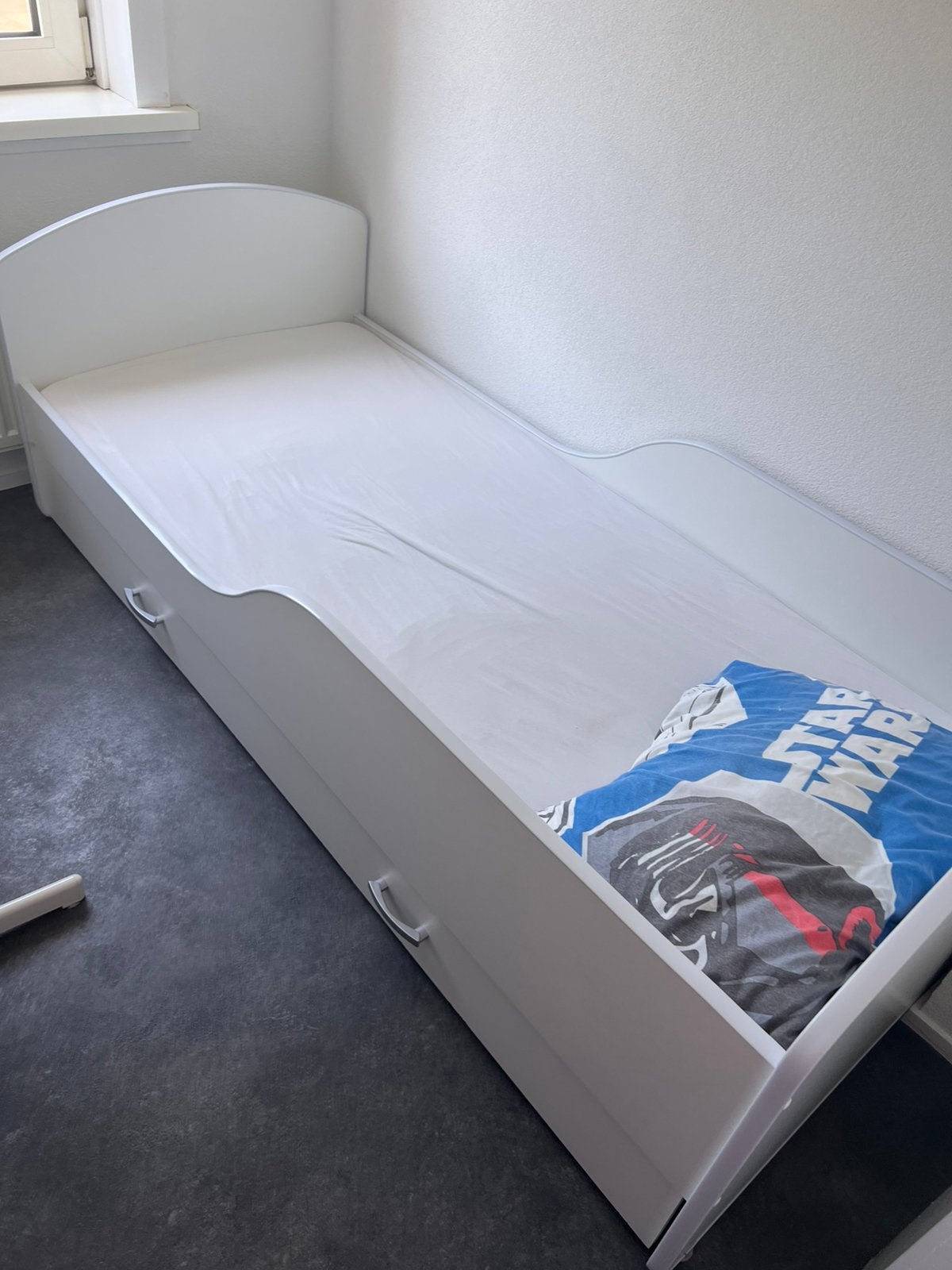 Compleet slaapkamer bed 180-80, Ophalen of Verzenden, Zo goed als nieuw, Eenpersoons, Overige materialen
