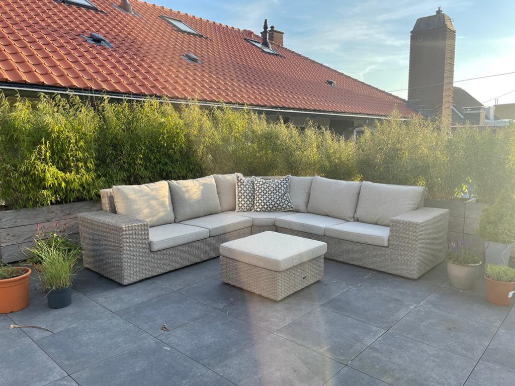 Grote beige loungebank van Intenso Furniture, Ophalen, Zo goed als nieuw, Kunststof