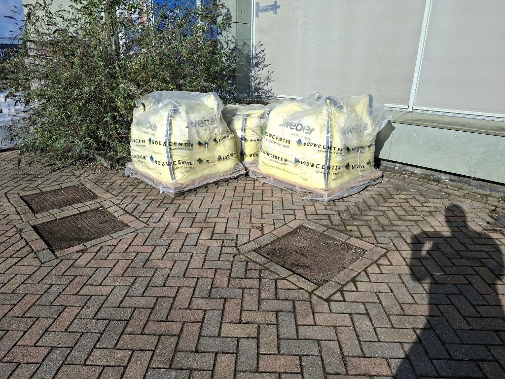 3 KIM/UITVLAKMORTEL in BIG BAGS GRATIS, Ophalen, Nieuw, Overige typen