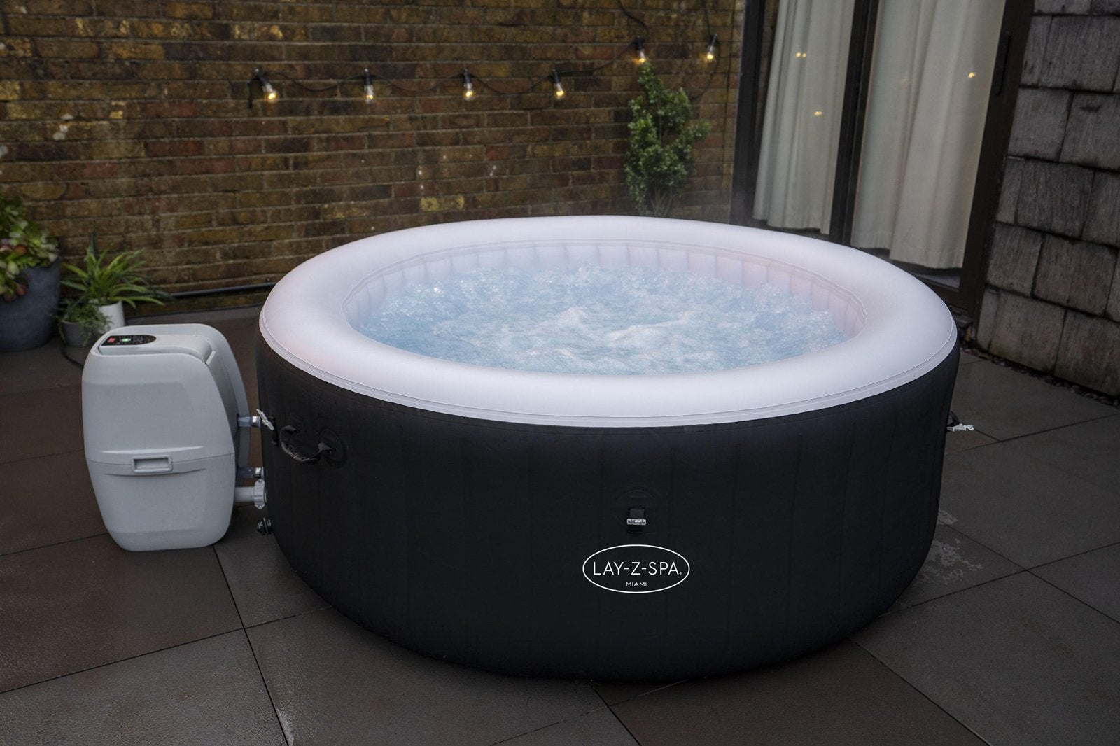 Bestway Lay-Z-Spa MIAMI/OPBLAASBARE JACUZZI ZGAN, Ophalen