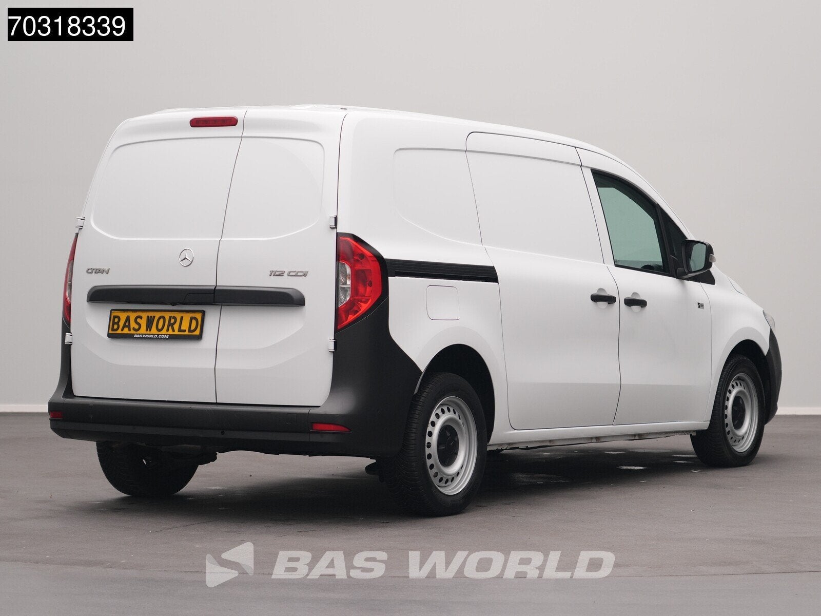 Mercedes Citan 112 CDI L2H1 LED Airco Camera Cruise Parkeers, Auto's, Bestelauto's, Stof, Gebruikt, Euro 6, 4 cilinders