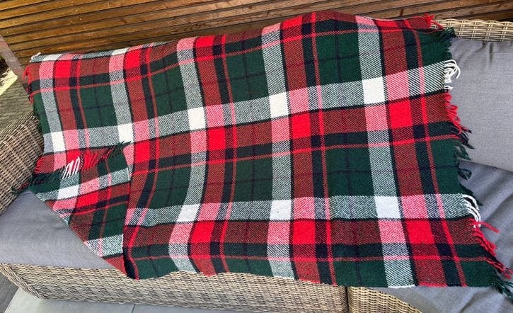 Vintage deken - Schots design, Ophalen of Verzenden, Gebruikt