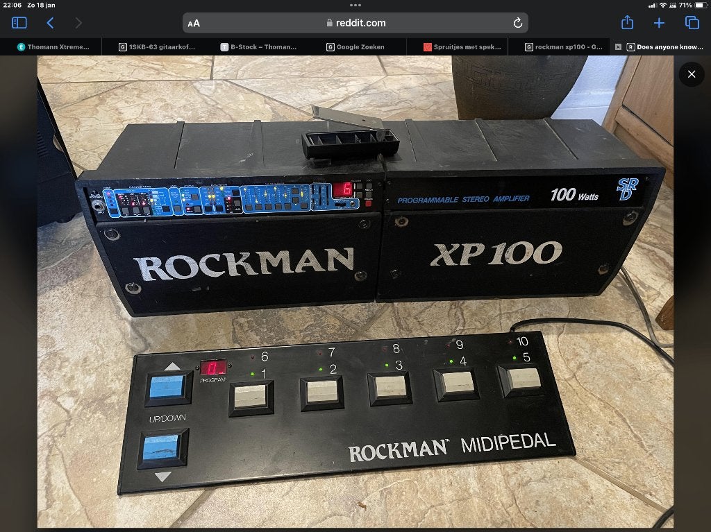 Rockman xp100, Ophalen, Gebruikt