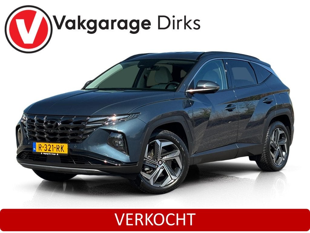 Hyundai Tucson 1.6 T-GDI HEV 230 PK Premium ✅ 360 cam ✅, Auto's, Hyundai, Gebruikt, Euro 6, 4 cilinders, Blauw