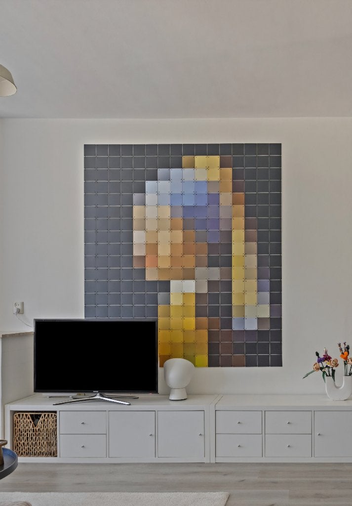 IXXI meisje met de parel in pixel, Ophalen, 180 cm, Gebruikt, 160 cm