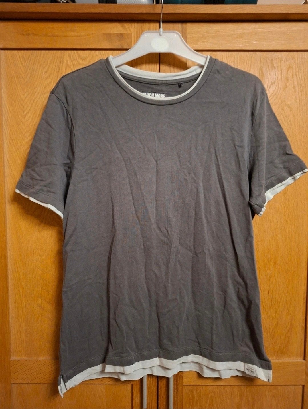 Much More T-shirt Maat M Grijs, Kleding | Heren, Maat 48/50 (M), Ophalen of Verzenden, Much More, Grijs