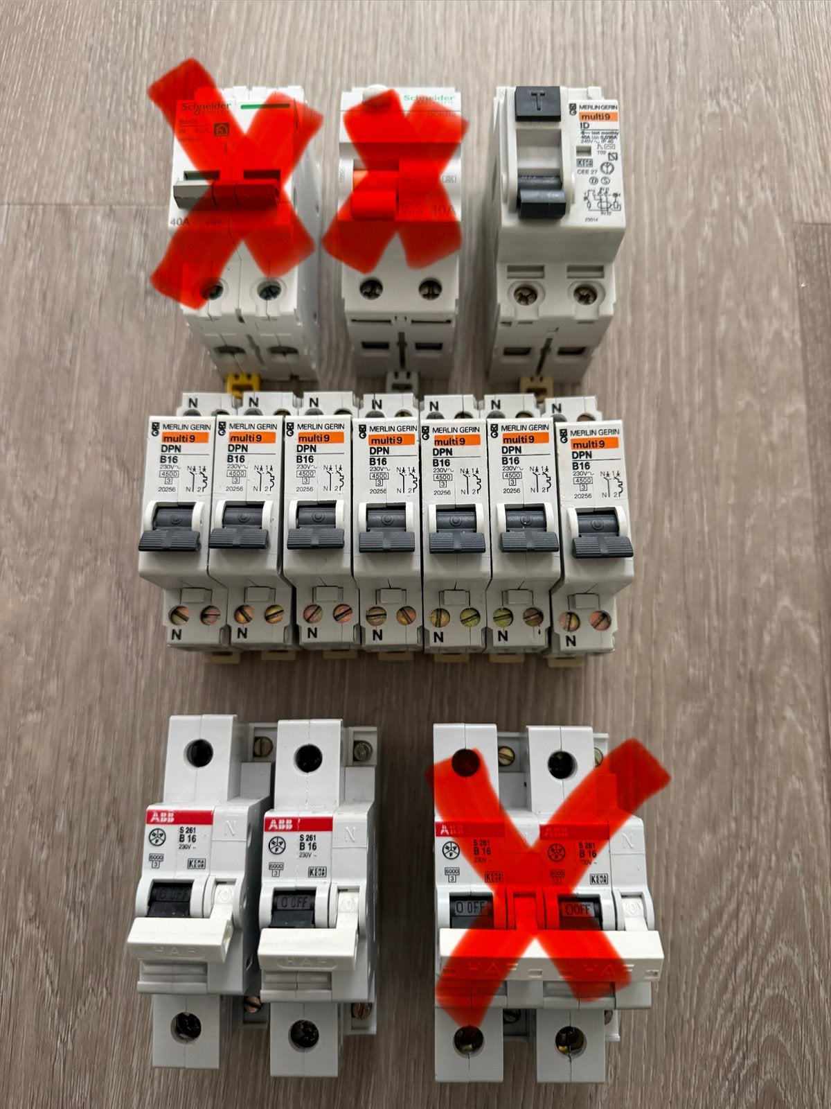 Merlin Gerin en ABB meterkast automaten, Ophalen of Verzenden, Gebruikt, Overige typen