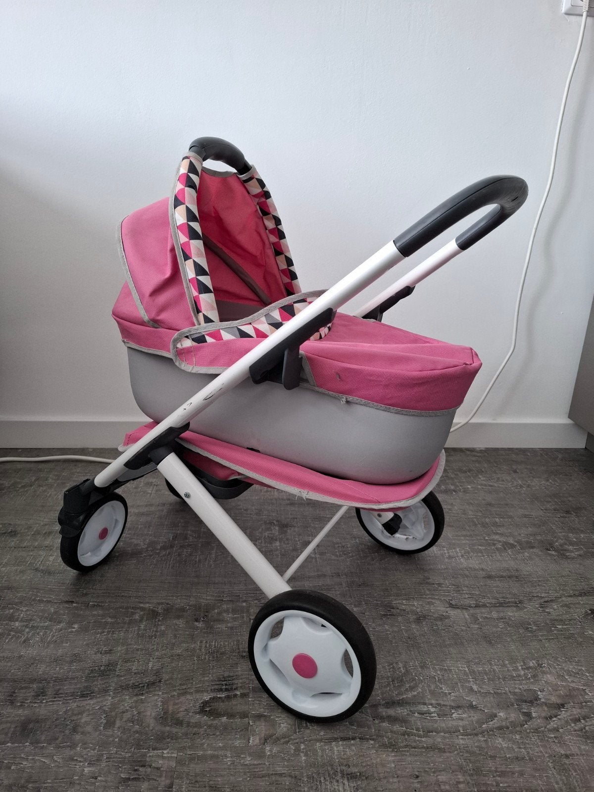 Roze poppenwagen 2-in-1: reiswieg en wandelwagen, Ophalen, Gebruikt, Overige typen