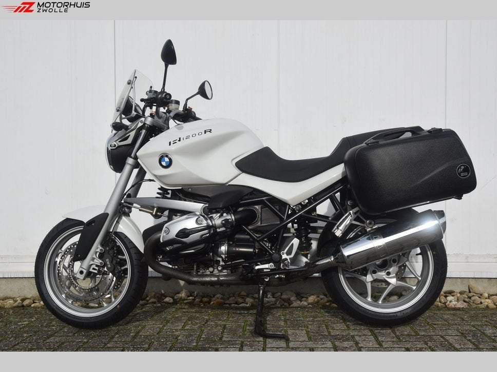 BMW R 1200 R (bj 2008 - 73.675km) Hyperpro - koffers, 2 cilinders, Motorrijbewijs A, Bedrijf, Meer dan 35 kW