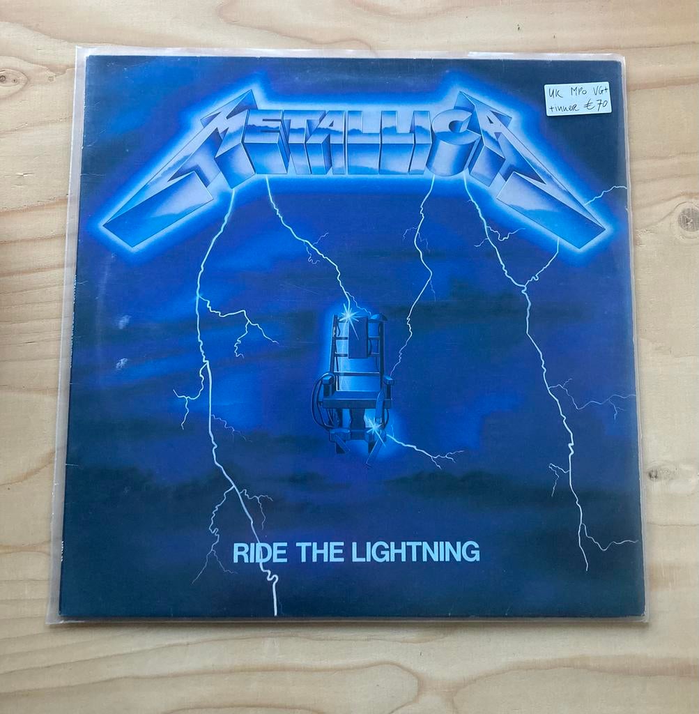 Metallica - Ride The Lightning UK press MPO, Ophalen of Verzenden, Zo goed als nieuw