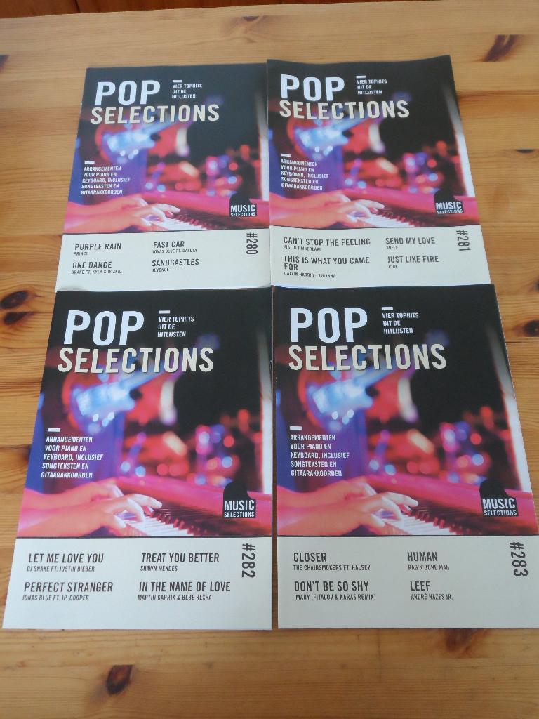 Pop Selections - 280 t/m 286 / 288 / 289  , Muziek en Instrumenten, Bladmuziek, Nieuw, Artiest of Componist, Populair, Gitaar