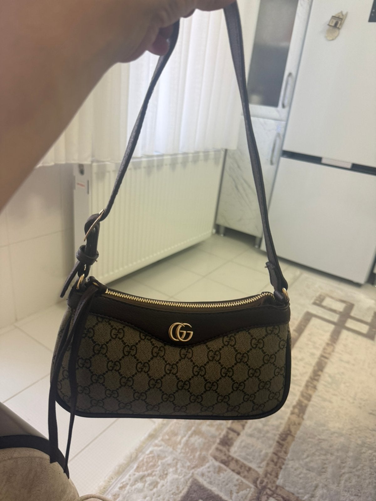 Gucci ophidia, Ophalen of Verzenden, Zo goed als nieuw, Zwart, Schoudertasje