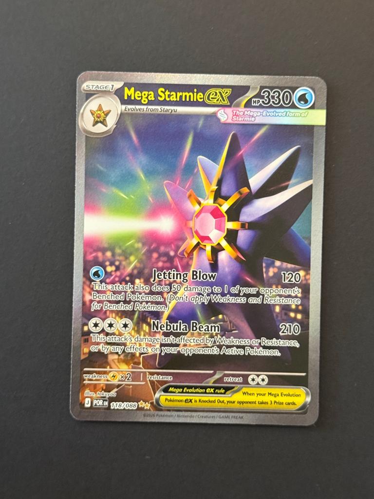 Mega Starmie EX 118/088, Ophalen of Verzenden, Nieuw, Losse kaart