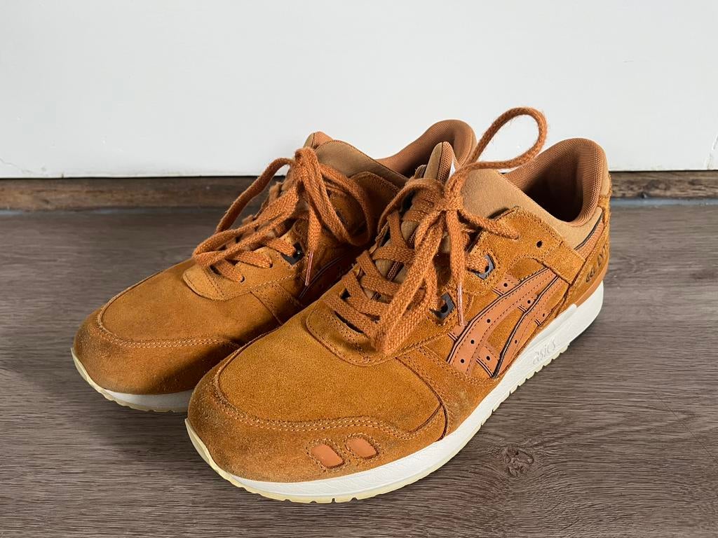 Asics gel lyte III honey ginger 44,5, Overige kleuren, Ophalen of Verzenden, Sneakers of Gympen, Gedragen