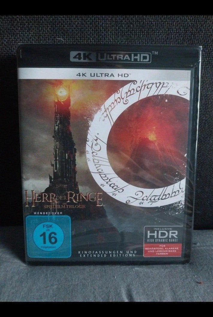 De Lord of The Rings Trilogie 4k + Blu-Ray (Ongeopend), Cd's en Dvd's, Avontuur, Engels, Vanaf 16 jaar, 4K Ultra HD Blu-ray
