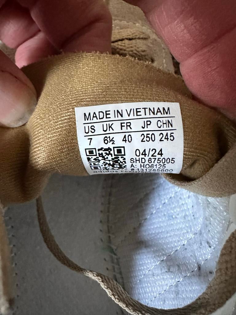 Adidas Gazelle sneakers maat 40, Ophalen of Verzenden, Gedragen, Beige, Sneakers of Gympen