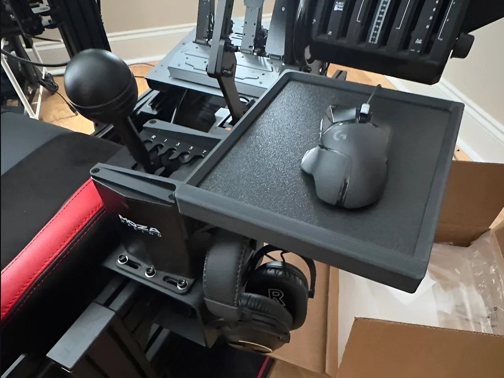 3D-geprint Moza HGP Shifter Mousepad + Headphone Holder, Computers en Software, Muismatten, Nieuw, Gaming muismat, Ophalen of Verzenden