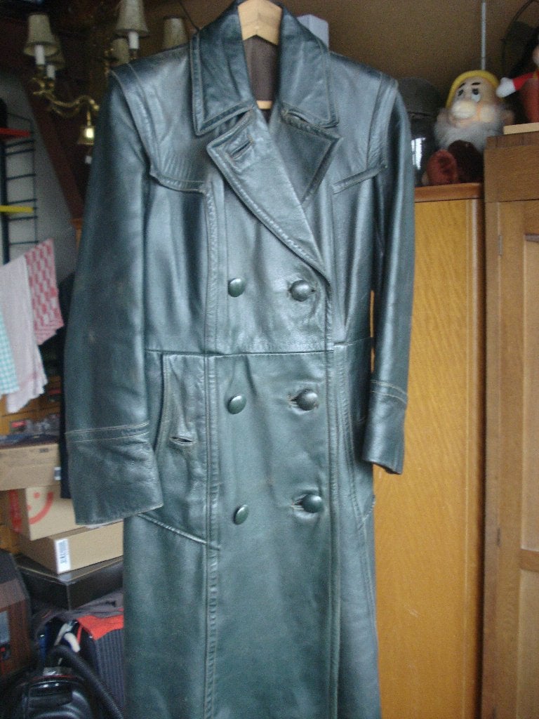 oude lederen dames motorjas, Ophalen, Dames