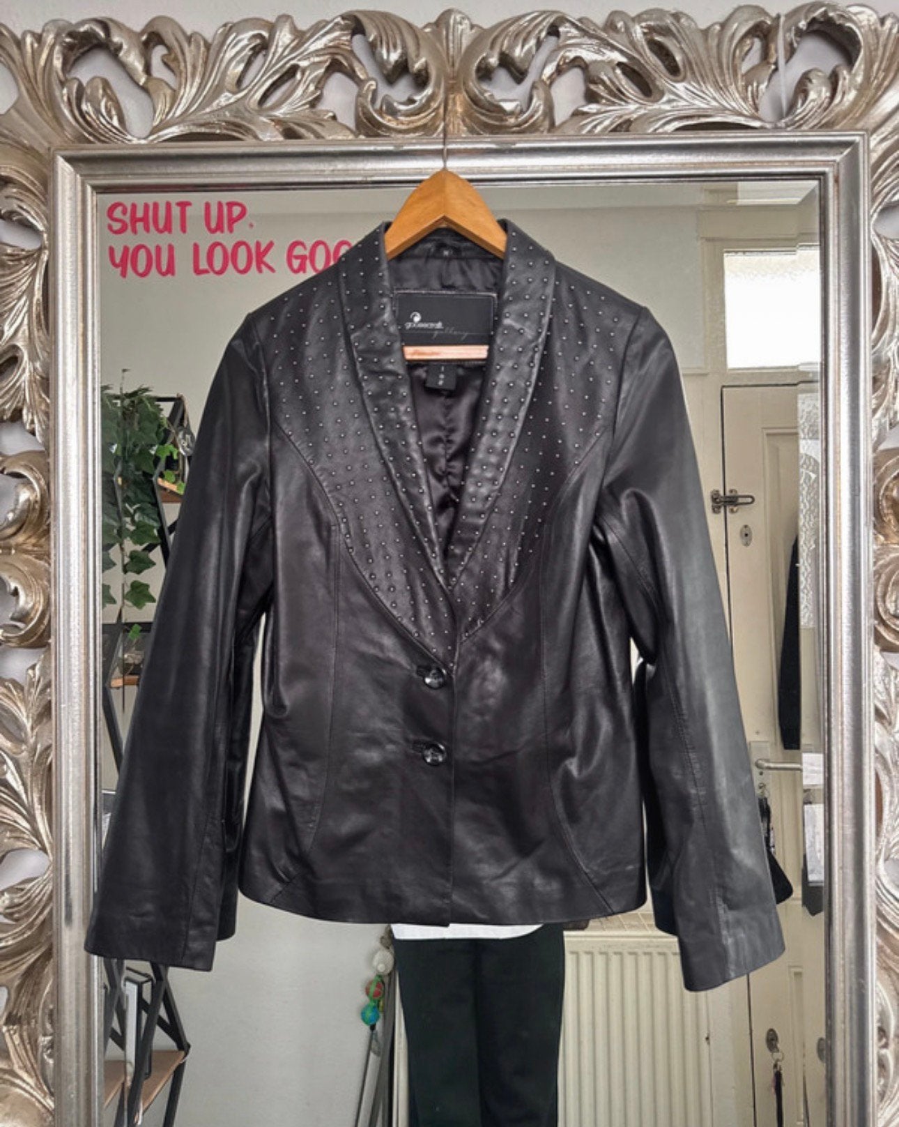 Goosecraft leren blazer, Ophalen of Verzenden, Zo goed als nieuw, Maat 38/40 (M), Zwart