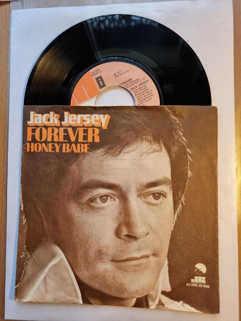single Jack Jersey FOREVER mooie plaat uit 1977 (Ned. Elvis), Gebruikt, 7 inch, Single, Ophalen of Verzenden