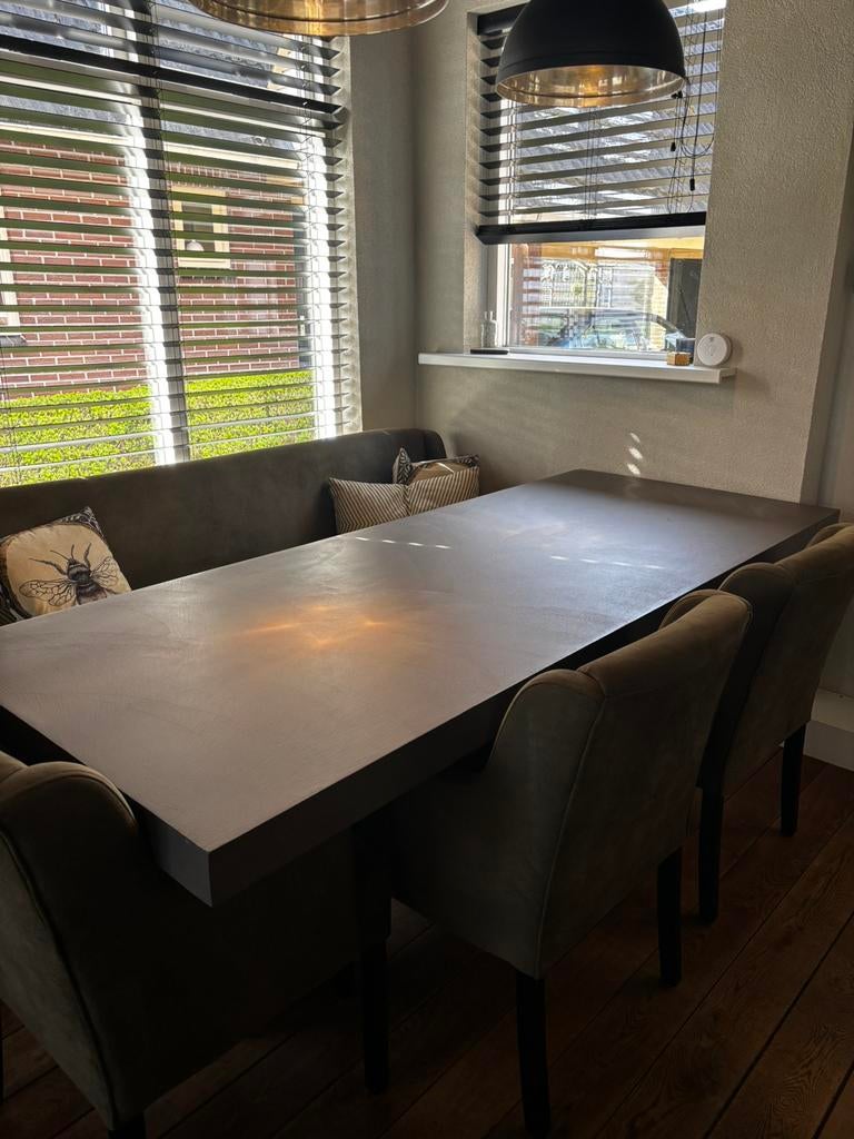 Betonlook tafel, Ophalen, 200 cm of meer, 50 tot 100 cm, Zo goed als nieuw
