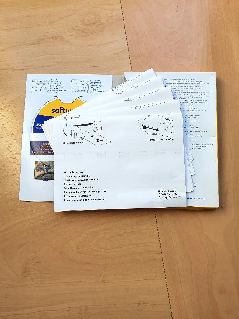 HP Cleaning Kit voor DeskJet 600, 5 stuks, Printer, Inkjetprinter, Hewlett Packard (HP), Nieuw