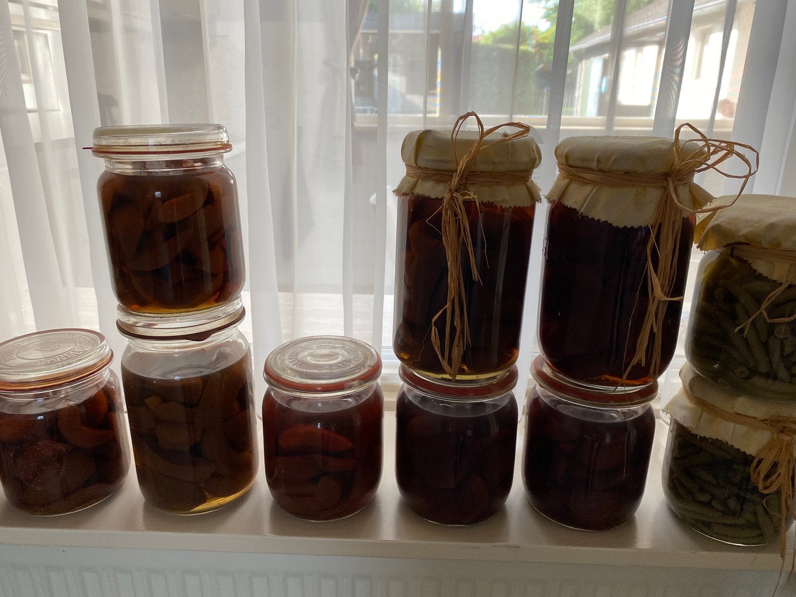 GRATIS Vintage weckfles met peren , voor decoratie GRATIS, Ophalen